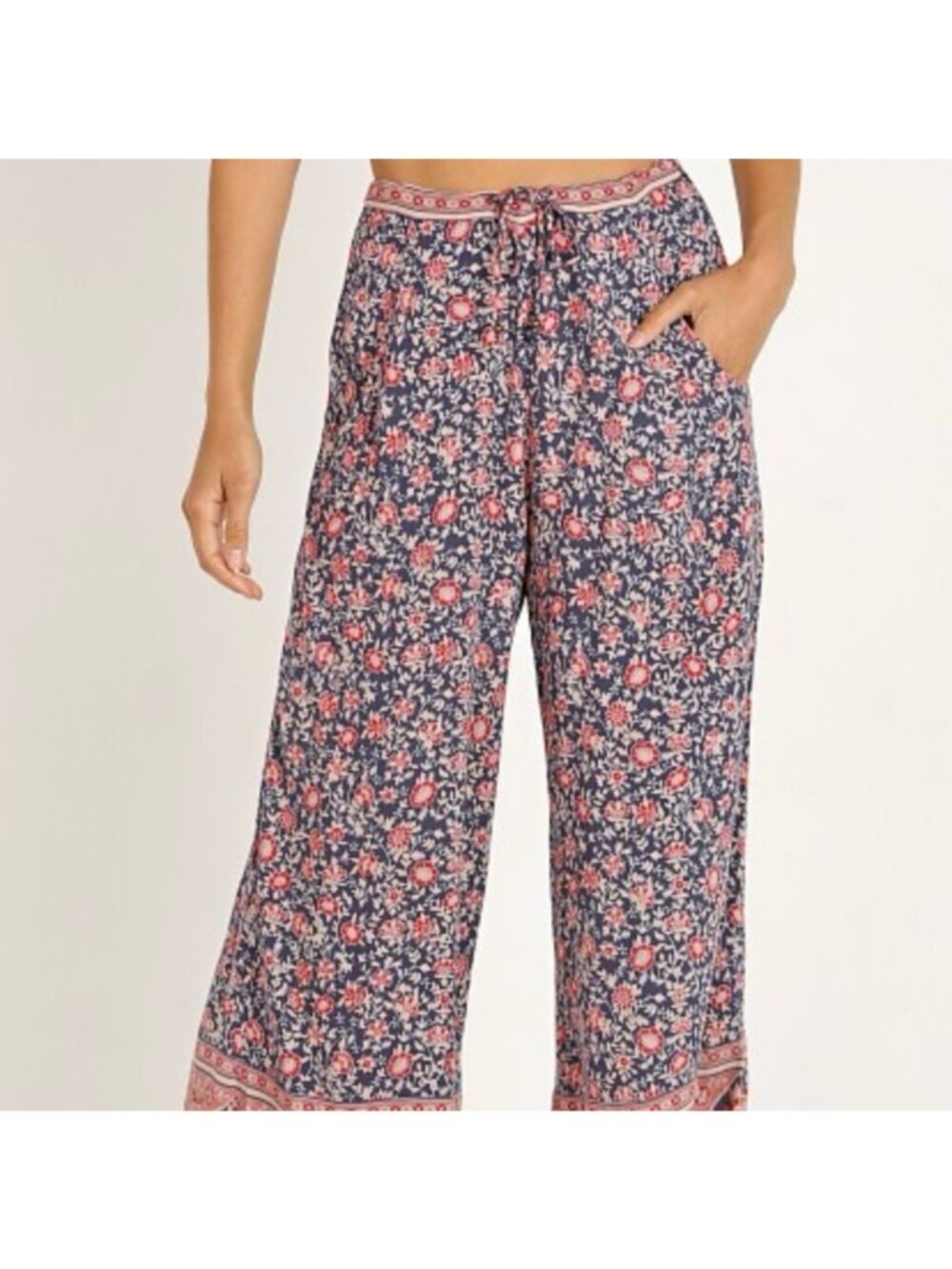 Spell EUC Jasmine Palazzo Pants In Navy-XS - Picture 4 of 10